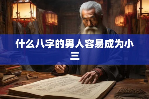 什么八字的男人容易成为小三