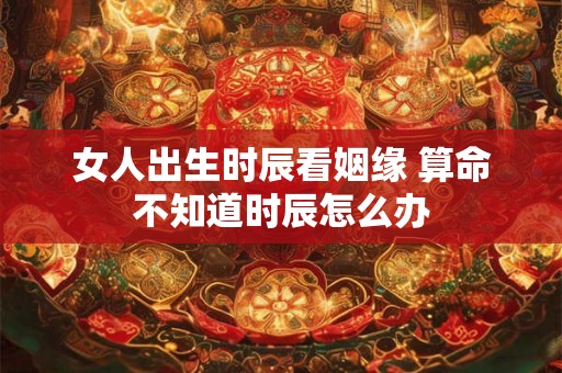 女人出生时辰看姻缘 算命不知道时辰怎么办