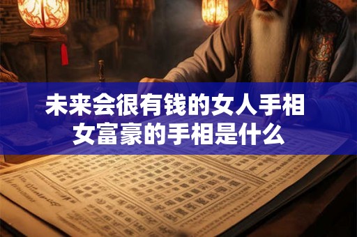 未来会很有钱的女人手相 女富豪的手相是什么