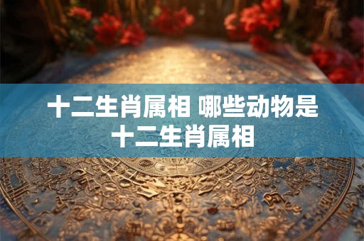 十二生肖属相 哪些动物是十二生肖属相 十二生肖属相 哪些动物是十二生肖属相