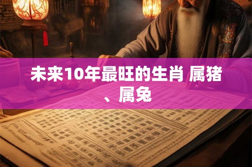 未来10年最旺的生肖 属猪、属兔