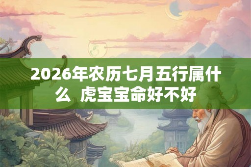 2026年农历七月五行属什么  虎宝宝命好不好