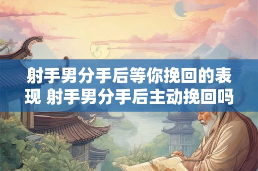 射手男分手后等你挽回的表现 射手男分手后主动挽回吗