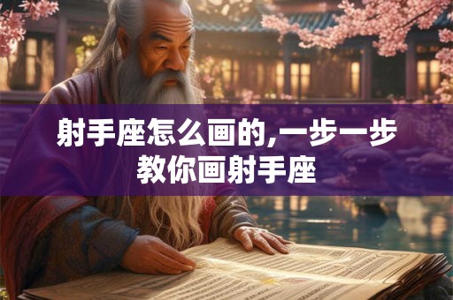 射手座怎么画的,一步一步教你画射手座