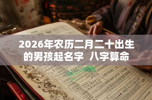 2026年农历二月二十出生的男孩起名字  八字算命