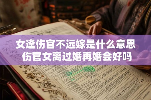 女逢伤官不远嫁是什么意思 伤官女离过婚再婚会好吗