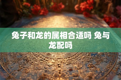 兔子和龙的属相合适吗 兔与龙配吗