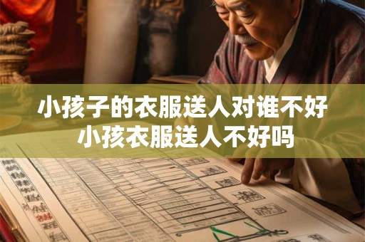 小孩子的衣服送人对谁不好 小孩衣服送人不好吗