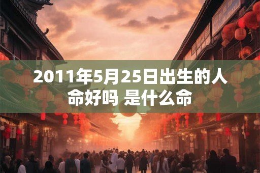 2011年5月25日出生的人命好吗 是什么命