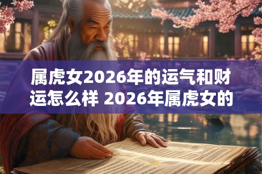属虎女2026年的运气和财运怎么样 2026年属虎女的运势和财运如何 属虎女2026年的运气和财运怎么样 2026年属虎女的运势和财运如何