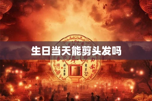 生日当天能剪头发吗