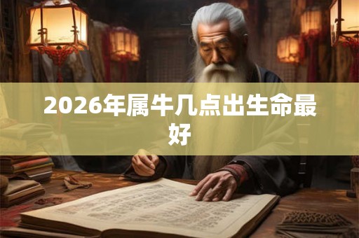 2026年属牛几点出生命最好