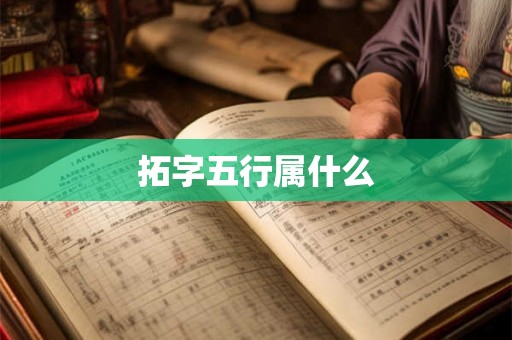 拓字五行属什么