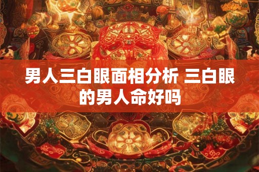 男人三白眼面相分析 三白眼的男人命好吗