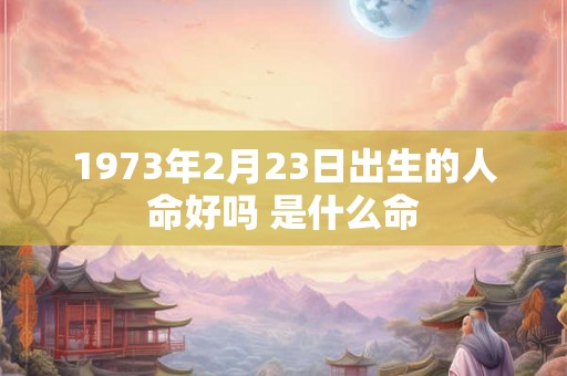 1973年2月23日出生的人命好吗 是什么命
