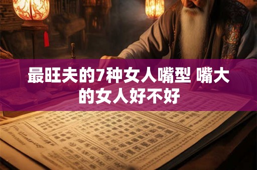 最旺夫的7种女人嘴型 嘴大的女人好不好