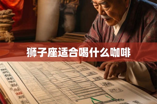 狮子座适合喝什么咖啡