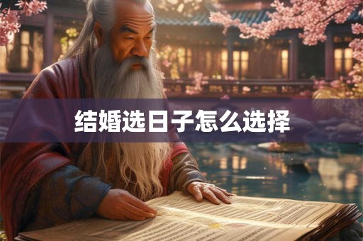 结婚选日子怎么选择