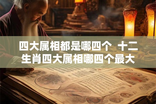 四大属相都是哪四个  十二生肖四大属相哪四个最大