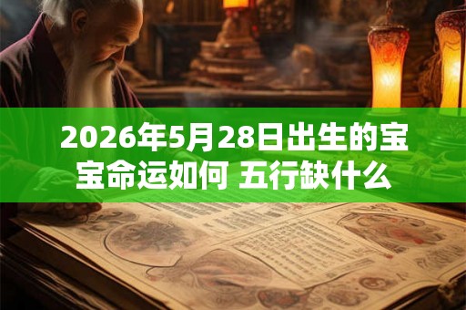 2026年5月28日出生的宝宝命运如何 五行缺什么