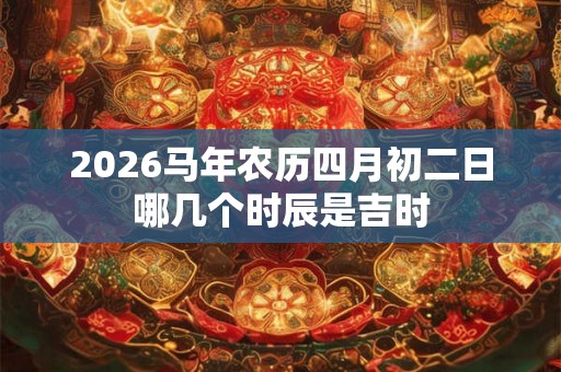 2026马年农历四月初二日哪几个时辰是吉时