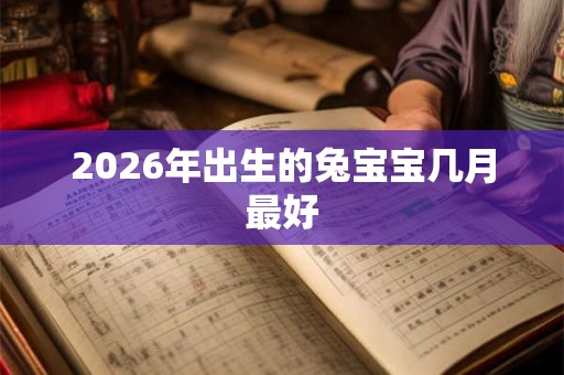 2026年出生的兔宝宝几月最好