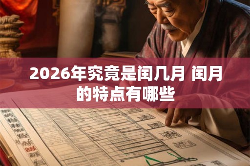 2026年究竟是闰几月 闰月的特点有哪些