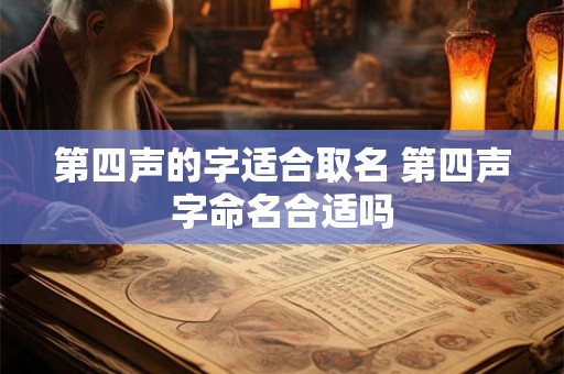 第四声的字适合取名 第四声字命名合适吗