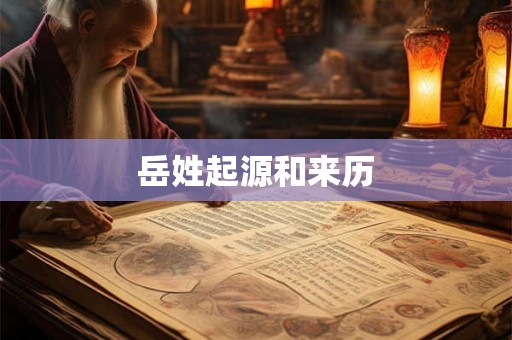 岳姓起源和来历