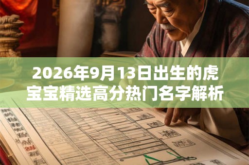 2026年9月13日出生的虎宝宝精选高分热门名字解析