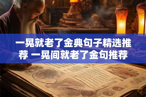 一晃就老了金典句子精选推荐 一晃间就老了金句推荐 一晃就老了金典句子精选推荐 一晃间就老了金句推荐