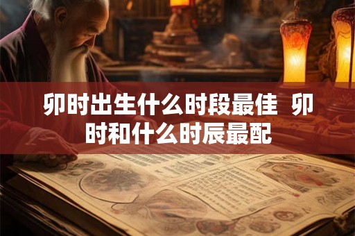 卯时出生什么时段最佳 卯时和什么时辰最配 卯时出生什么时段最佳 卯时和什么时辰最配