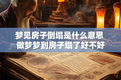 梦见房子倒塌是什么意思 做梦梦到房子塌了好不好