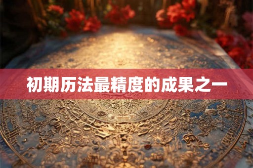 初期历法最精度的成果之一 初期历法最精度的成果之一