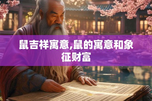 鼠吉祥寓意,鼠的寓意和象征财富 鼠吉祥寓意,鼠的寓意和象征财富