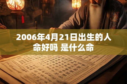 2006年4月21日出生的人命好吗 是什么命