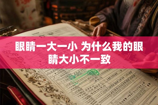 眼睛一大一小 为什么我的眼睛大小不一致