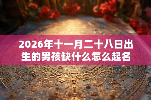 2026年十一月二十八日出生的男孩缺什么怎么起名