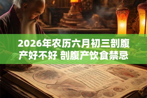 2026年农历六月初三剖腹产好不好 剖腹产饮食禁忌 2026年农历六月初三剖腹产好不好 剖腹产饮食禁忌