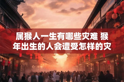 属猴人一生有哪些灾难 猴年出生的人会遭受怎样的灾难
