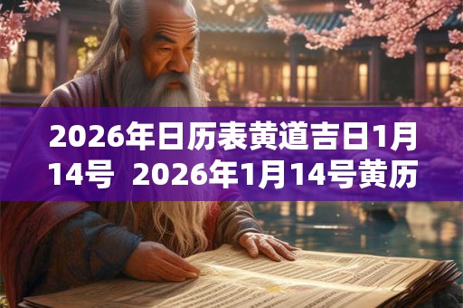 2026年日历表黄道吉日1月14号  2026年1月14号黄历