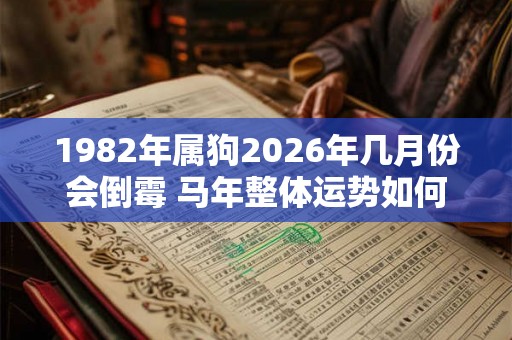 1982年属狗2026年几月份会倒霉 马年整体运势如何