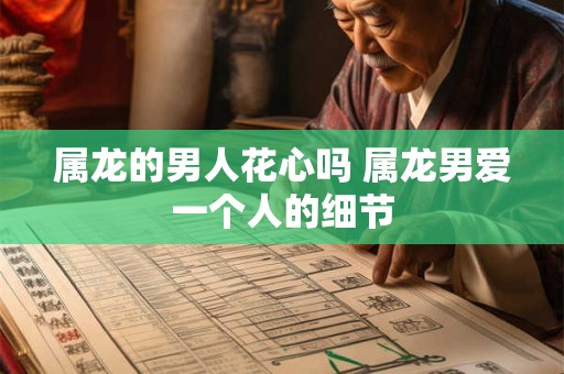 属龙的男人花心吗 属龙男爱一个人的细节