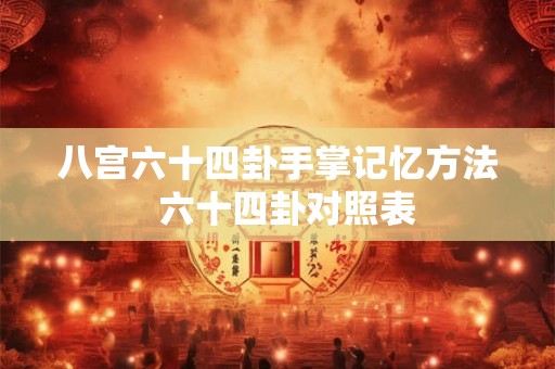 八宫六十四卦手掌记忆方法  六十四卦对照表