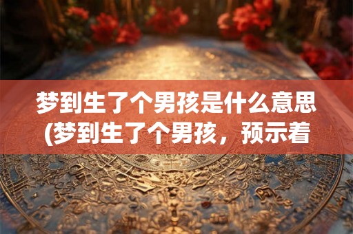 梦到生了个男孩是什么意思(梦到生了个男孩，预示着什么意义？)