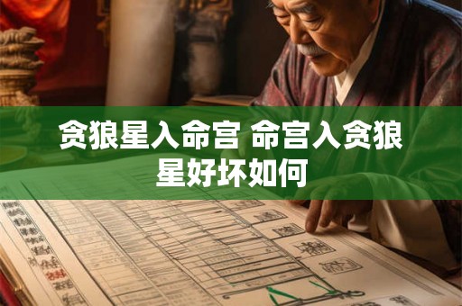 贪狼星入命宫 命宫入贪狼星好坏如何