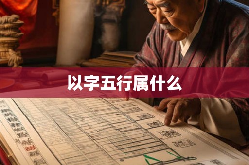 以字五行属什么