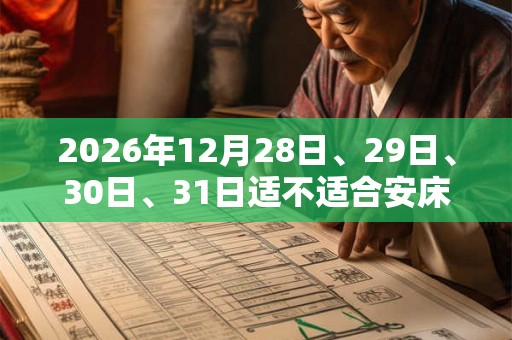 2026年12月28日、29日、30日、31日适不适合安床