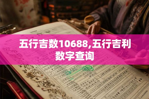 五行吉数10688,五行吉利数字查询
