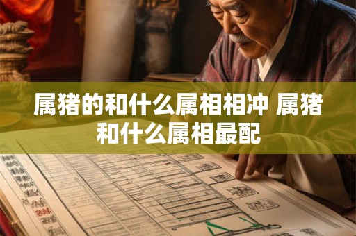 属猪的和什么属相相冲 属猪和什么属相最配